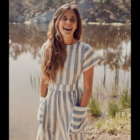 NWT Christy Dawn The Jane Dress In Pink Harvest Stripe Size XL - Picture 4 of 16